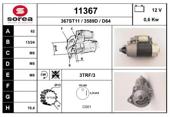 starter 11367 EAI