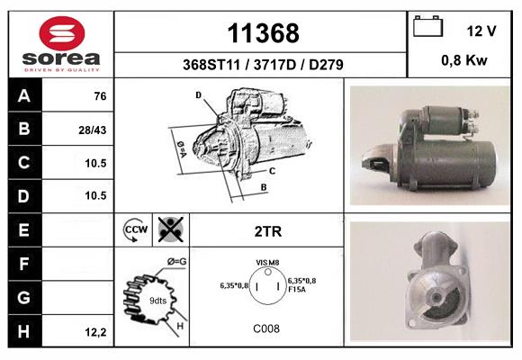 starter 11368 EAI