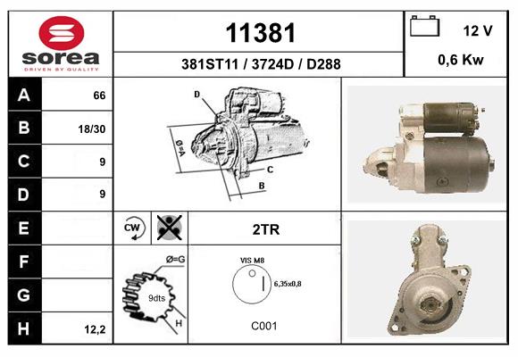 starter 11381 EAI
