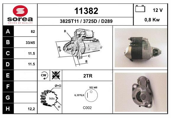 starter 11382 EAI