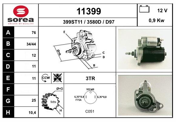 starter 11399 EAI