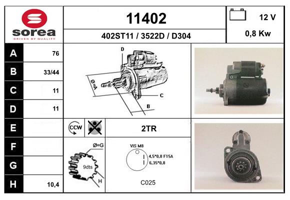 starter 11402 EAI