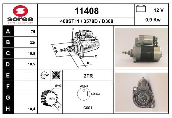 starter 11408 EAI