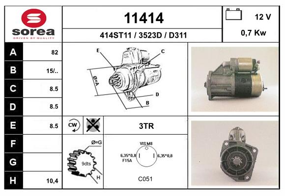 starter 11414 EAI