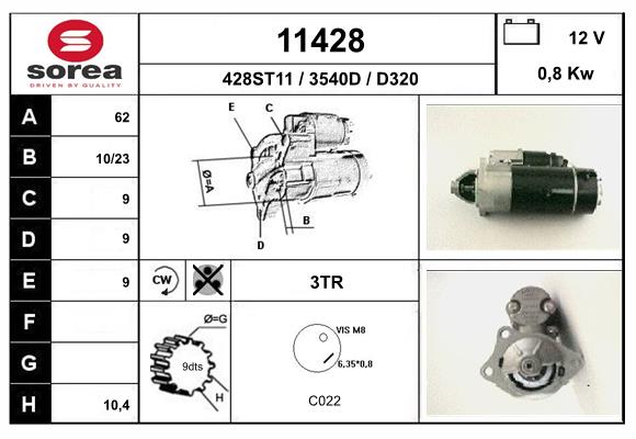 starter 11428 EAI