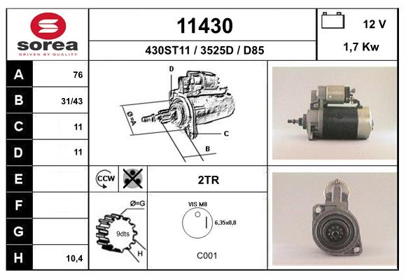 starter 11430 EAI