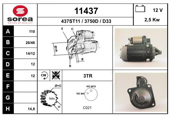 starter 11437 EAI