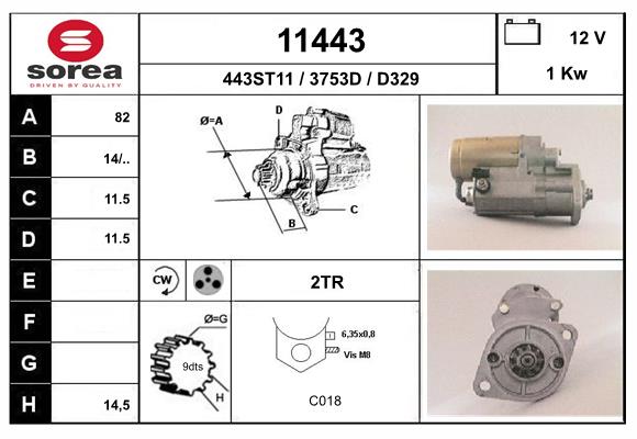 starter 11443 EAI