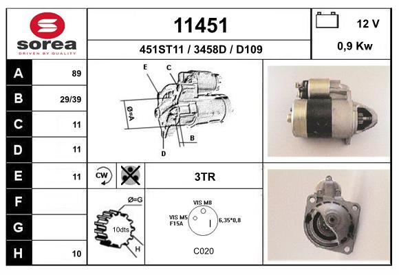 starter 11451 EAI
