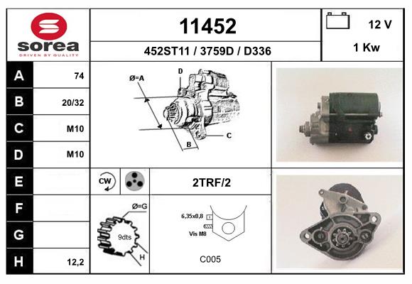 starter 11452 EAI