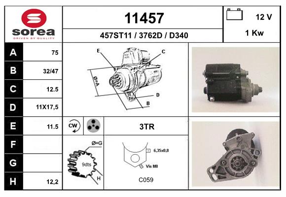 starter 11457 EAI