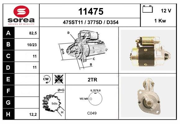starter 11475 EAI
