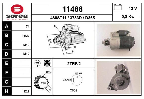 starter 11488 EAI