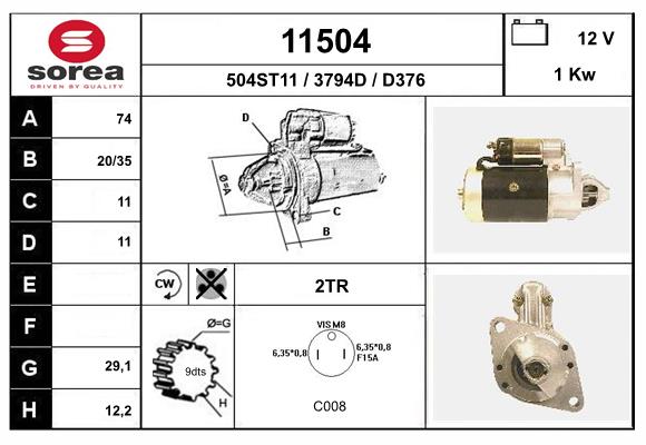 starter 11504 EAI