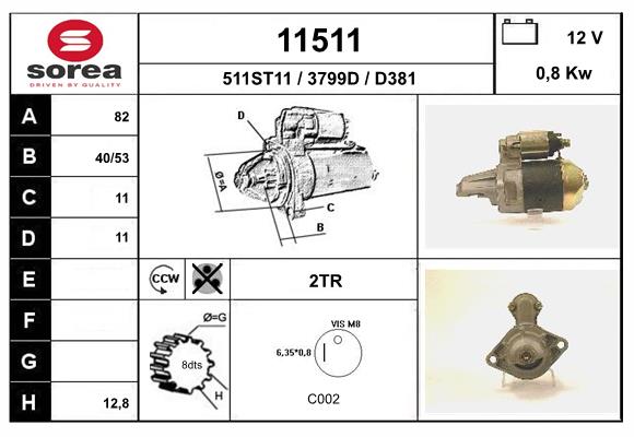 starter 11511 EAI