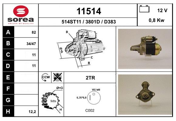 starter 11514 EAI