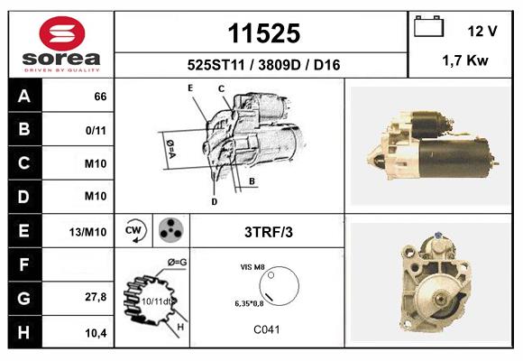 starter 11525 EAI
