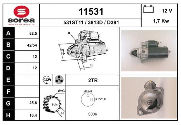 starter 11531 EAI