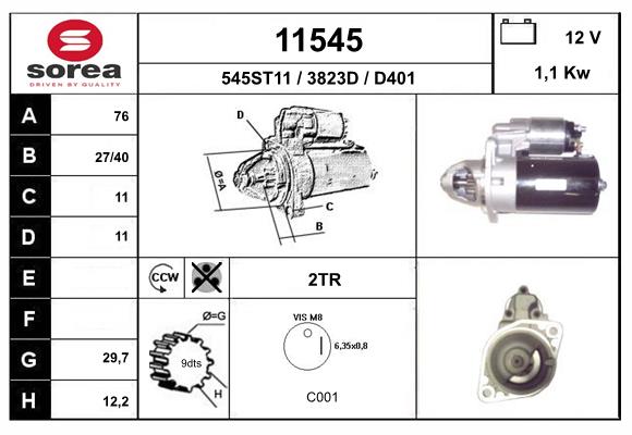 starter 11545 EAI