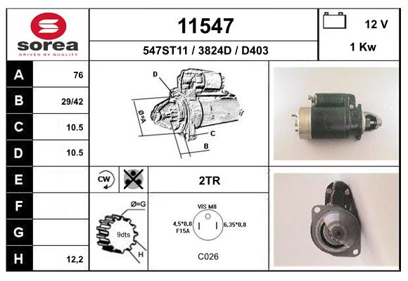 starter 11547 EAI