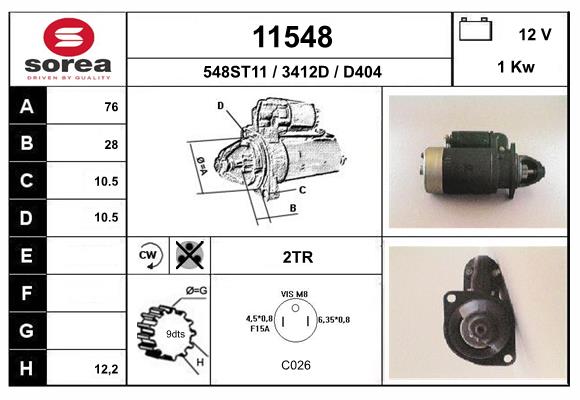 starter 11548 EAI