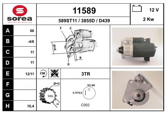 starter 11589 EAI