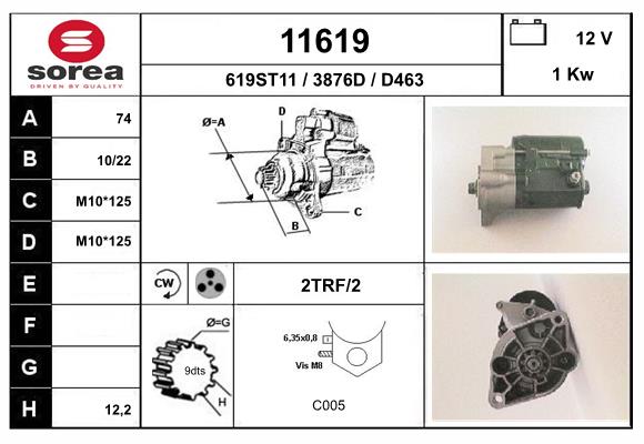 starter 11619 EAI
