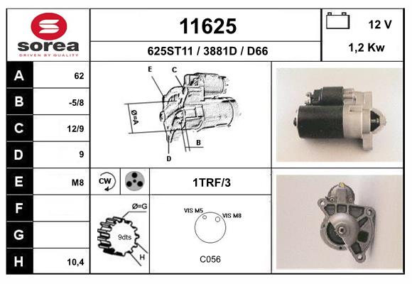 starter 11625 EAI