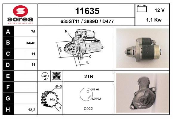starter 11635 EAI
