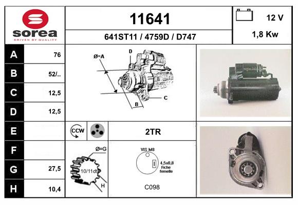 starter 11641 EAI