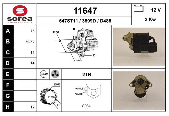 starter 11647 EAI