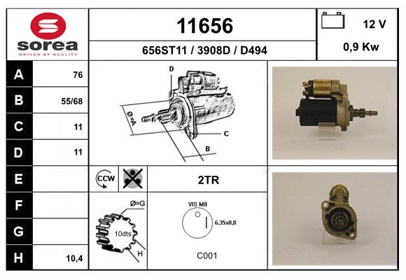 starter 11656 EAI