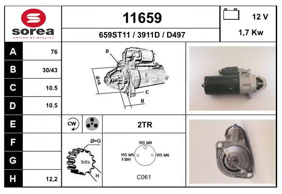 starter 11659 EAI
