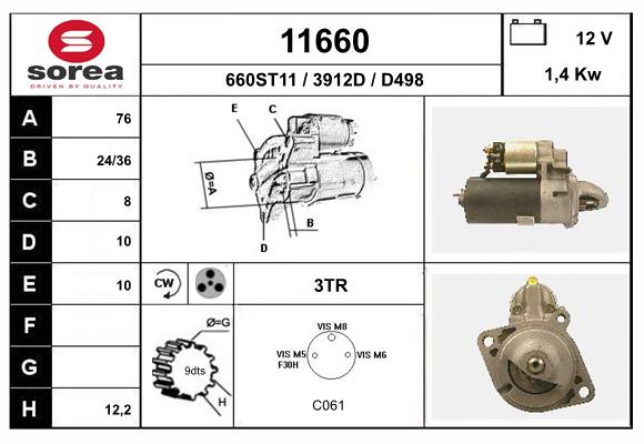starter 11660 EAI
