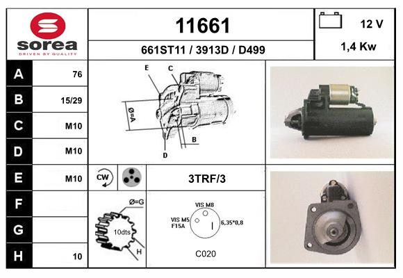starter 11661 EAI