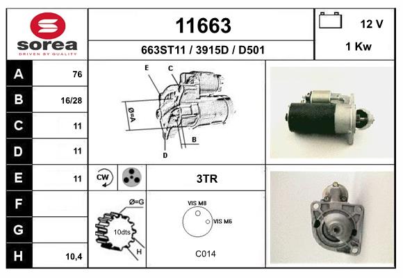 starter 11663 EAI