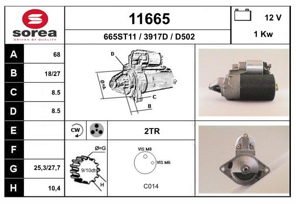 Starter 11665 EAI