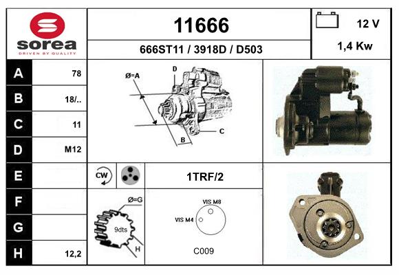 starter 11666 EAI