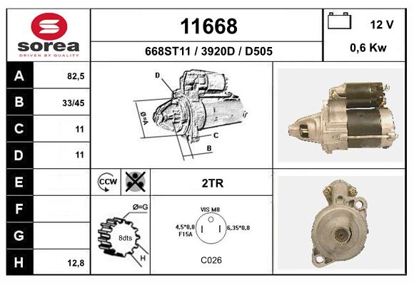 starter 11668 EAI