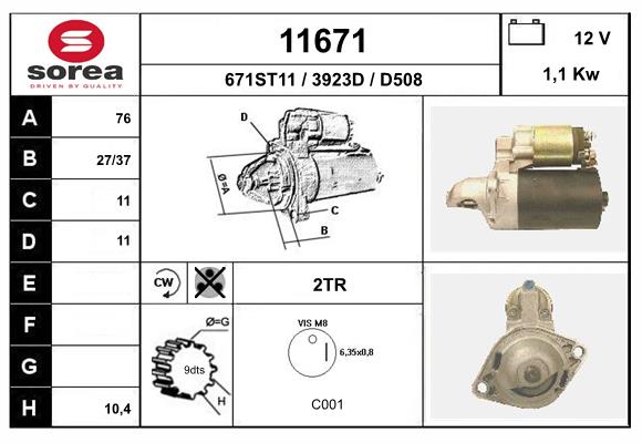 starter 11671 EAI
