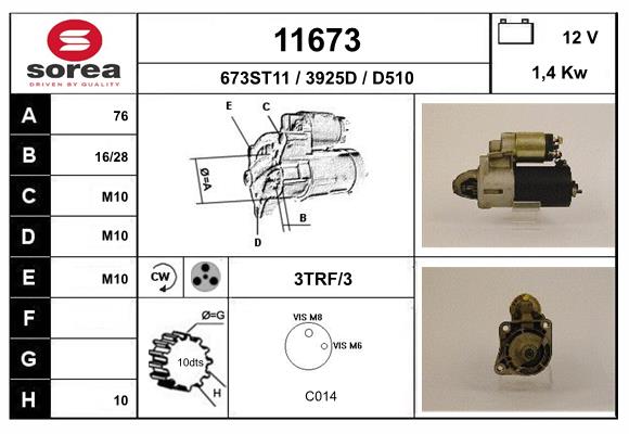Starter 11673 EAI