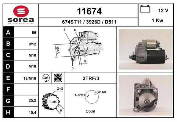 starter 11674 EAI