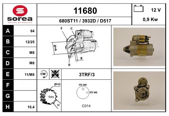 starter 11680 EAI