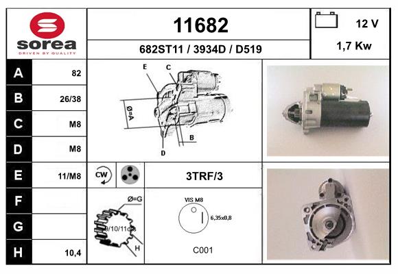 starter 11682 EAI