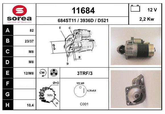 starter 11684 EAI
