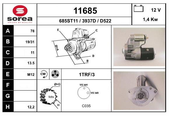 starter 11685 EAI
