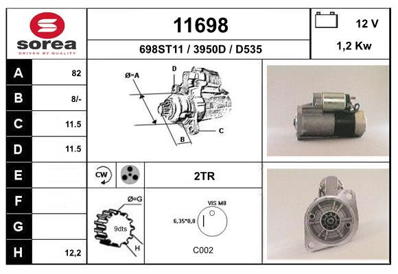 starter 11698 EAI