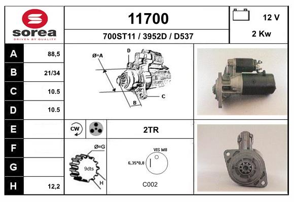 starter 11700 EAI