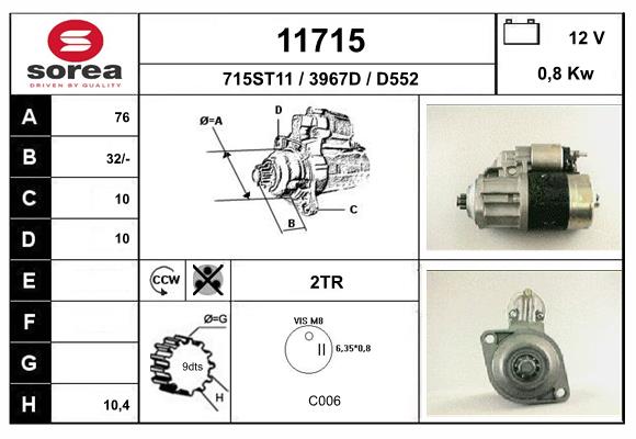starter 11715 EAI