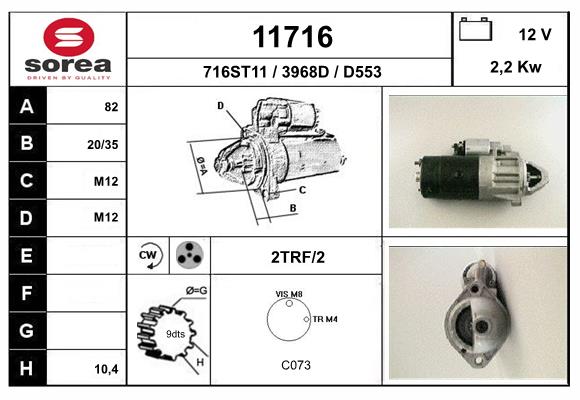 starter 11716 EAI